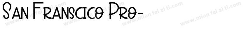 San Franscico Pro字体转换